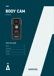 BC101F Body Cam Manual Cover